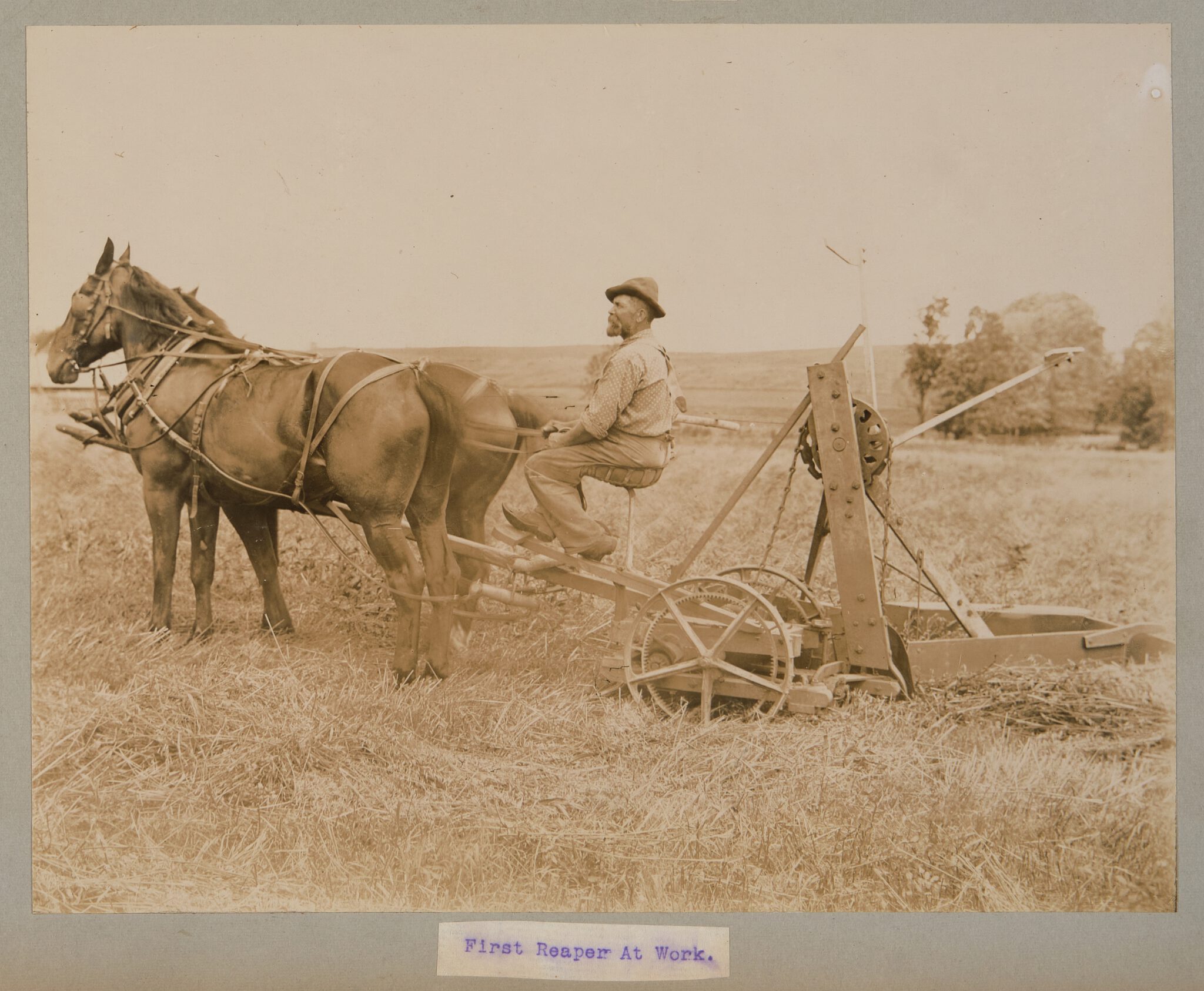 The first mechanical reaper, mid19th century ExhibitionsWURLibrary